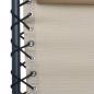 Preview: Liegestuhl Klappbar Creme Textilene
