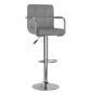 Preview: Barhocker 2 Stk. Grau Kunstleder