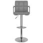 Preview: Barhocker 2 Stk. Grau Kunstleder