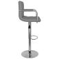 Preview: Barhocker 2 Stk. Grau Kunstleder