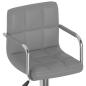 Preview: Barhocker 2 Stk. Grau Kunstleder