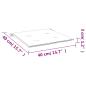 Preview: Gartenstuhl-Kissen 2 Stk. Grau Karomuster 40x40x3 cm