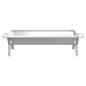 Preview: Grill Silbern 118x42x30,5 cm Edelstahl