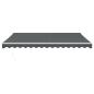 Preview: Markise Einziehbar Anthrazit 4x3 m Stoff und Aluminium