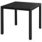 Preview: 3-tlg. Garten-Essgruppe PVC Rattan Schwarz