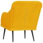 Preview: Sessel Gelb 63x76x80 cm Samt
