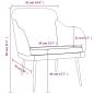 Preview: Sessel Gelb 63x76x80 cm Samt