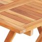 Preview: 3-tlg. Bistro-Set mit Kissen Grau Karomuster Massivholz Teak