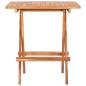 Preview: 3-tlg. Bistro-Set mit Kissen Grau Karomuster Massivholz Teak