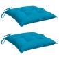 Preview: Stuhlkissen 2 Stk. Hellblau 40x40x7 cm Oxford-Gewebe