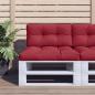 Preview: ARDEBO.de - Palettenkissen Weinrot 80x40x12 cm Stoff