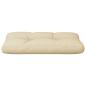 Preview: Palettenkissen Beige 80x40x12 cm Stoff