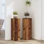 Preview: ARDEBO.de - Pflanzenständer 2 Stk. Altholz-Optik 25x25x80 cm Holzwerkstoff