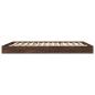 Preview: Bettgestell ohne Matratze Braun Eiche 160x200 cm Holzwerkstoff