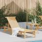Preview: ARDEBO.de - Sonnenliege 55x199x30 cm Bambus