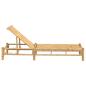 Preview: Sonnenliege 55x199x30 cm Bambus