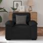Preview: Sessel Schwarz 60 cm Stoff