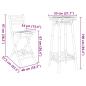 Preview: 3-tlg. Outdoor-Bar-Set Klappbar Bambus