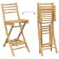 Preview: 3-tlg. Outdoor-Bar-Set Klappbar Bambus