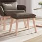 Preview: ARDEBO.de - Fußhocker Taupe 45x29,5x35 cm Stoff