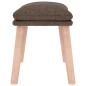 Preview: Fußhocker Taupe 45x29,5x35 cm Stoff