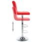 Preview: Barhocker 2 Stk. Rot Kunstleder