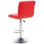 Preview: Barhocker 2 Stk. Rot Kunstleder