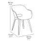 Preview: Keter Gartenstühle Akola 2 Stk. Cappuccino-Braun