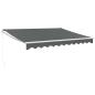 Preview: Markise Einziehbar Anthrazit 3x2,5 m Stoff und Aluminium