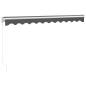 Preview: Markise Einziehbar Anthrazit 3x2,5 m Stoff und Aluminium