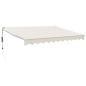 Preview: Elektrische Markise mit Kurbel Creme 3x2,5 m
