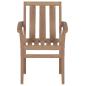 Preview: Gartenstühle 2 Stk. mit Hellgrünen Kissen Teak Massivholz
