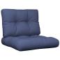 Preview: Palettenkissen 2 Stk. Marineblau Stoff