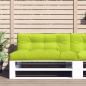 Preview: ARDEBO.de - Palettenkissen Knallgrün 120x40x12 cm Stoff