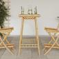Preview: Garten-Bartisch Quadratisch 55x55x100 cm Bambus