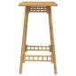 Preview: Garten-Bartisch Quadratisch 55x55x100 cm Bambus