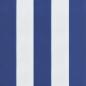 Preview: Palettenkissen Blau Weiß Gestreift 80x40x12 cm Stoff