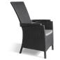 Preview: Keter Gartensessel Verstellbar Vermont Graphitgrau 238452