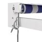 Preview: Markise Einziehbar Blau und Weiß 3x2,5 m Stoff und Aluminium
