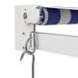 Preview: Markise Einziehbar Blau und Weiß 4x3 m Stoff und Aluminium