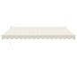 Preview: Markise Einziehbar Creme 4x3 m Stoff und Aluminium