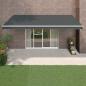 Preview: ARDEBO.de - Markise Einziehbar Anthrazit 5x3 m Stoff und Aluminium