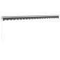 Preview: Markise Einziehbar Anthrazit 5x3 m Stoff und Aluminium