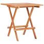 Preview: 3-tlg. Bistroset mit Blauen Kissen Massivholz Teak