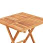Preview: 3-tlg. Bistroset mit Blauen Kissen Massivholz Teak
