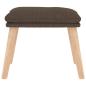 Preview: Relaxsessel mit Hocker Taupe Stoff