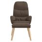 Preview: Relaxsessel mit Hocker Taupe Stoff