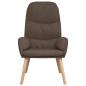 Preview: Relaxsessel mit Hocker Taupe Stoff