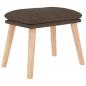 Preview: Relaxsessel mit Hocker Taupe Stoff