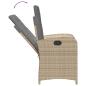 Preview: 9-tlg. Garten-Essgruppe mit Kissen Beigemischung Poly Rattan